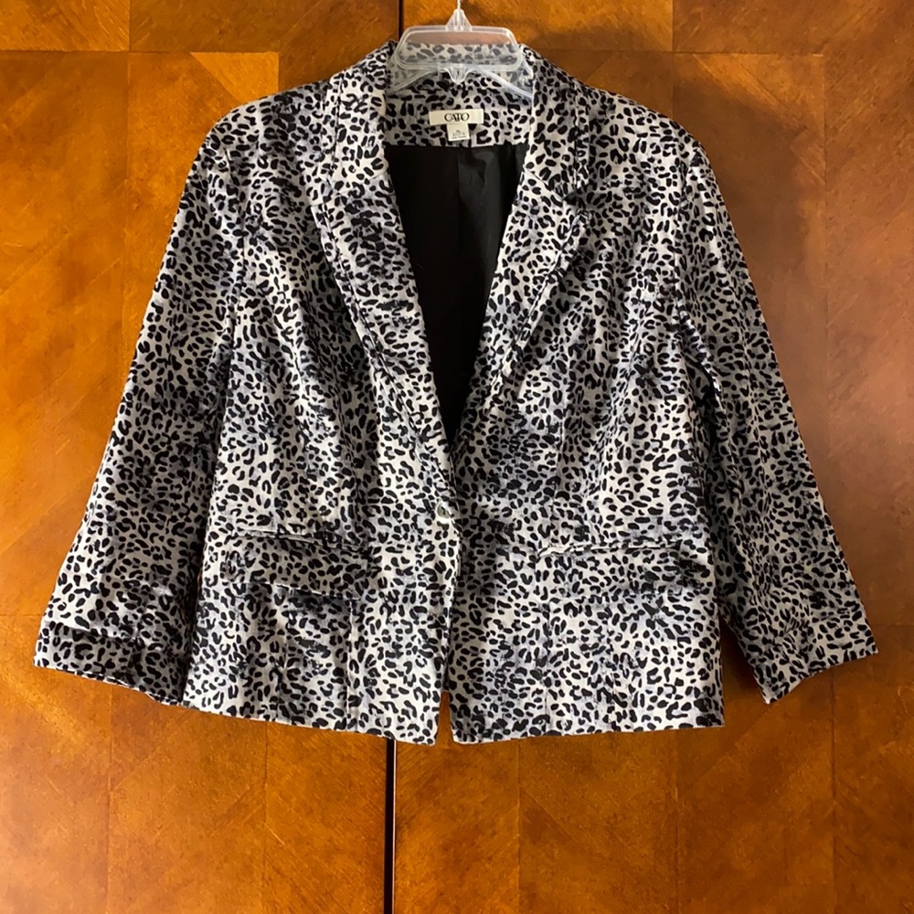 Women’s Cato Leopard print blazer jacket size XL